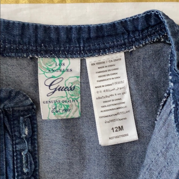 GUESS DENIM DRESS OR SHIRTDRESS - Picture 2 of 4